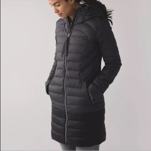 lululemon long down coat